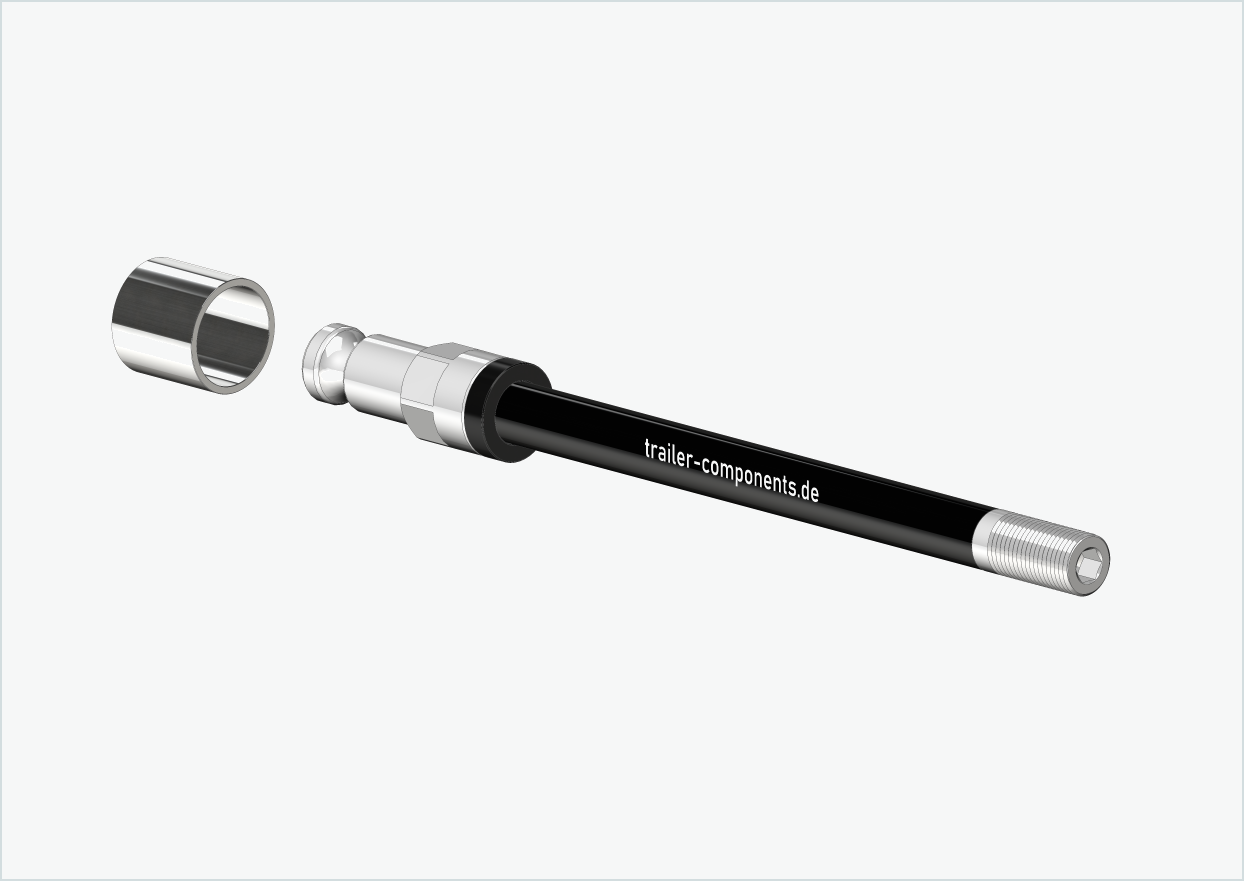 Asse passante con adattatore / M12 x 1,25 | per rimorchi Croozer dal 2018
