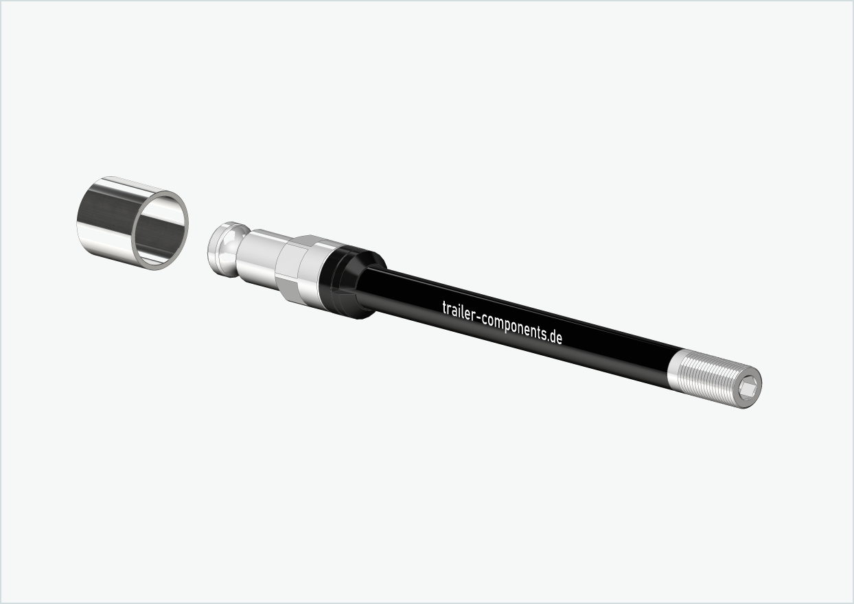 Perno passante Syntace (X-12) con adattatore / M12 x 1,50 | per rimorchi Croozer dal 2018