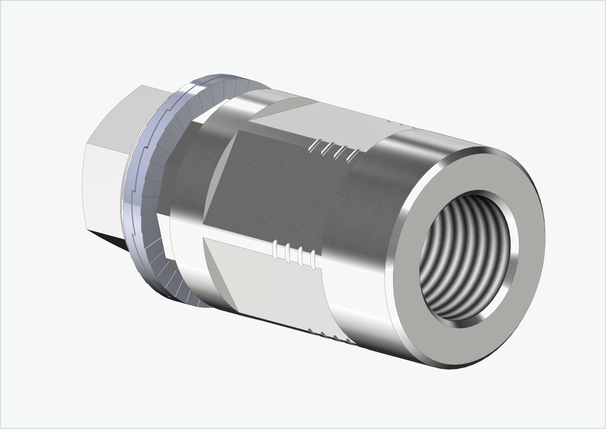 Adattatore per asse massiccio - M12 x 1,00