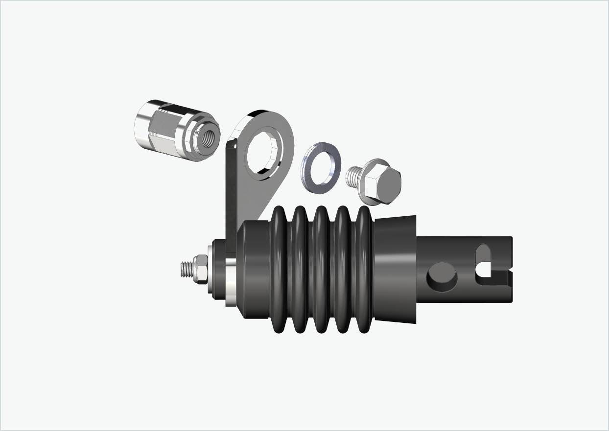 Adattatore per asse massiccio - M12 x 1,00