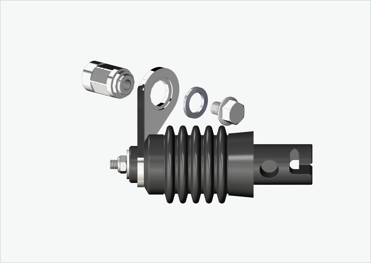 Adattatore per asse massiccio - M12 x 1,25