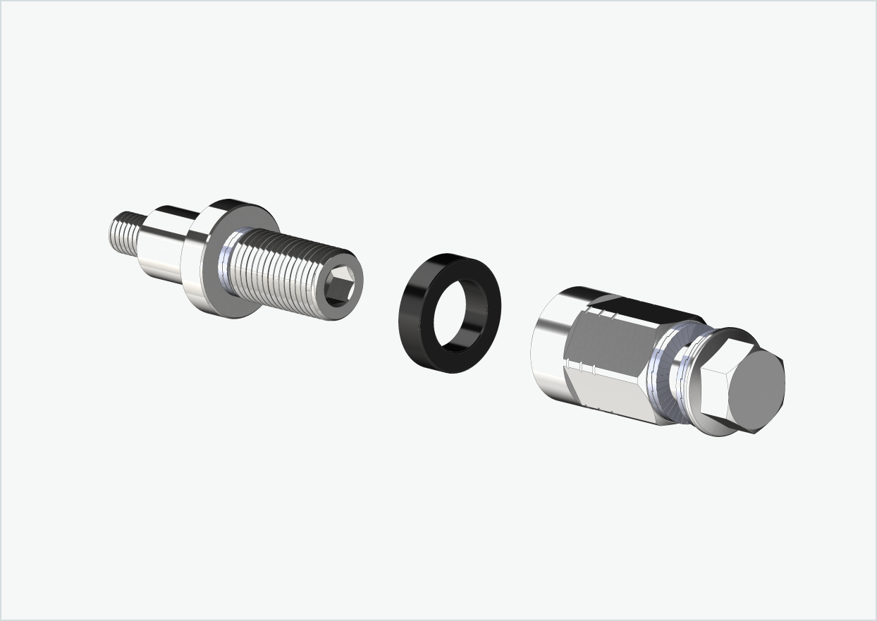 Adattatore universale XL per mozzo Rohloff Speedhub 500-14 / A12 | adatto a Thule, Qeridoo, Burley, Prophete, Hamax, Trixie e molti altri.