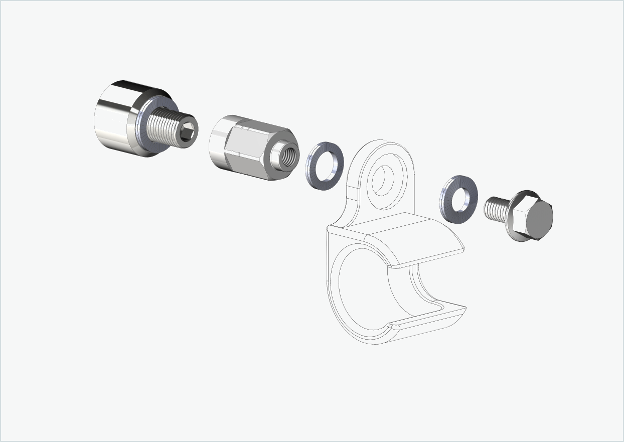 Adattatore universale per il motore HYENA-HRN, adatto a Thule, Qeridoo, Burley, Prophete, Hamax, Trixie e molti altri.