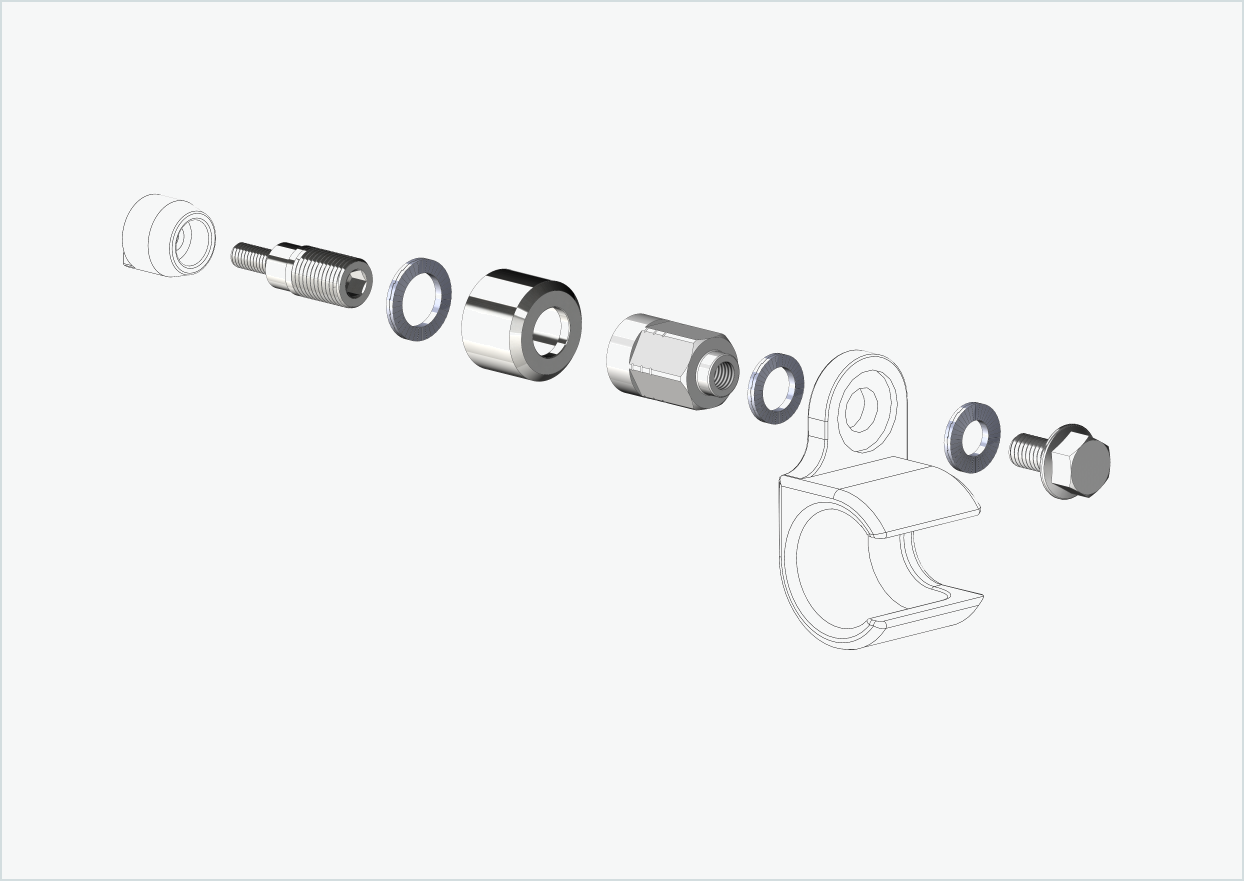 Adattatore universale per il motore HYENA-HRN, adatto a Thule, Qeridoo, Burley, Prophete, Hamax, Trixie e molti altri.