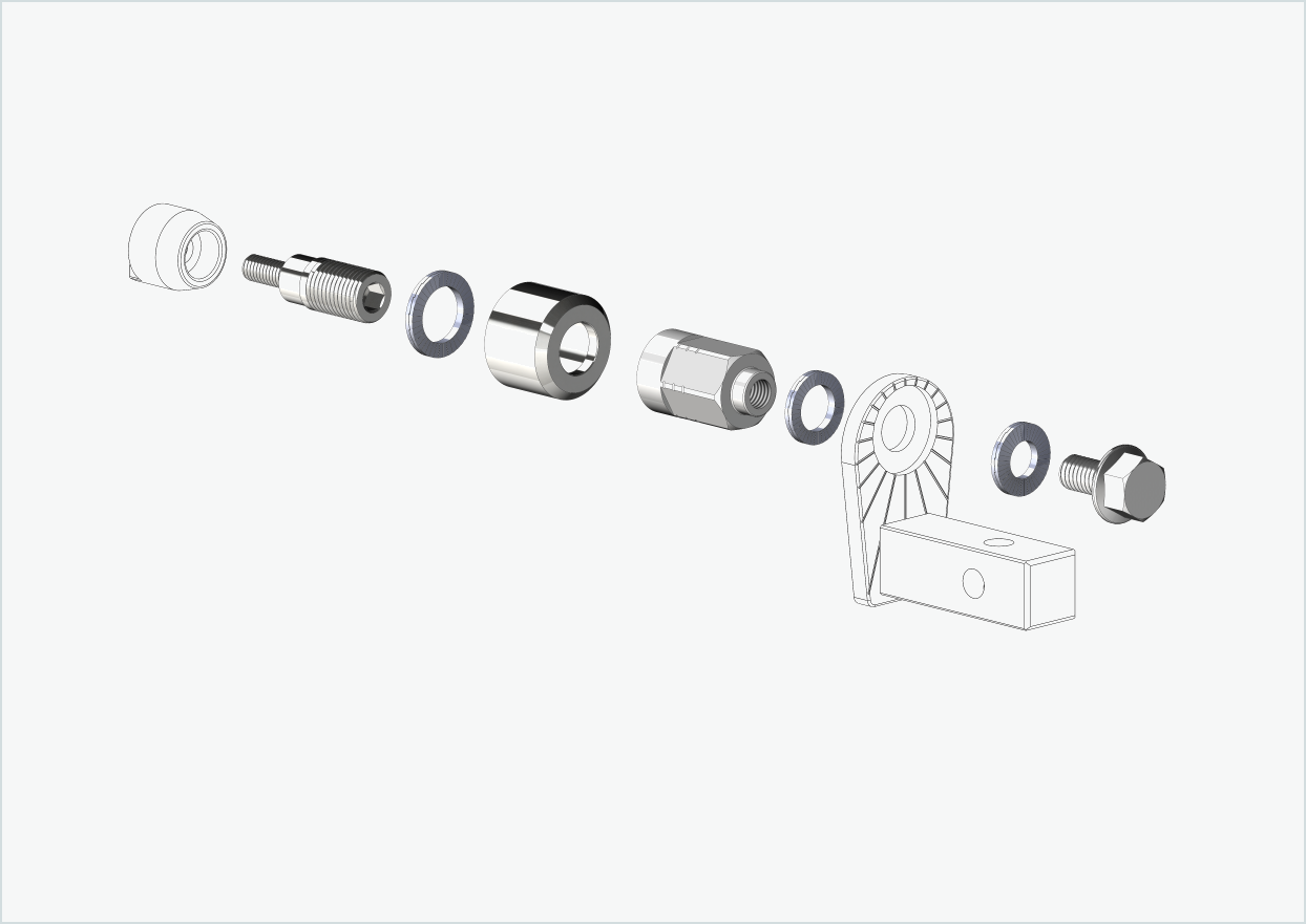 Adattatore universale per il motore HYENA-HRN, adatto a Thule, Qeridoo, Burley, Prophete, Hamax, Trixie e molti altri.