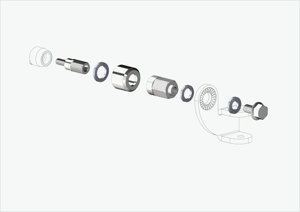 Adattatore universale per il motore HYENA-HRN, adatto a Thule, Qeridoo, Burley, Prophete, Hamax, Trixie e molti altri.