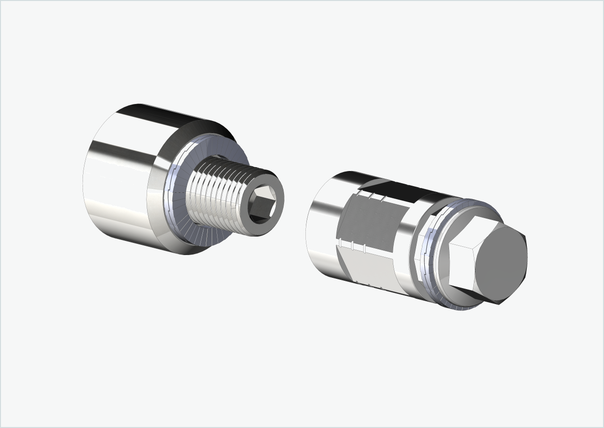 Adattatore poligonale per motore HYENA-HRN | adatto per giunti Weber tipo: E - EL - ES