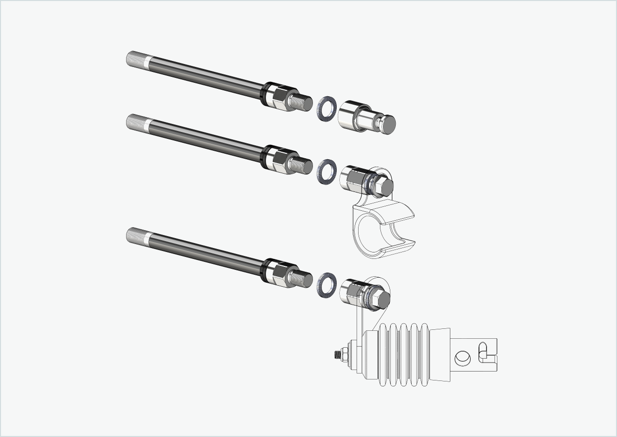 Perno passante Syntace (X-12) con sistema intercambiabile / M12 x 1,50