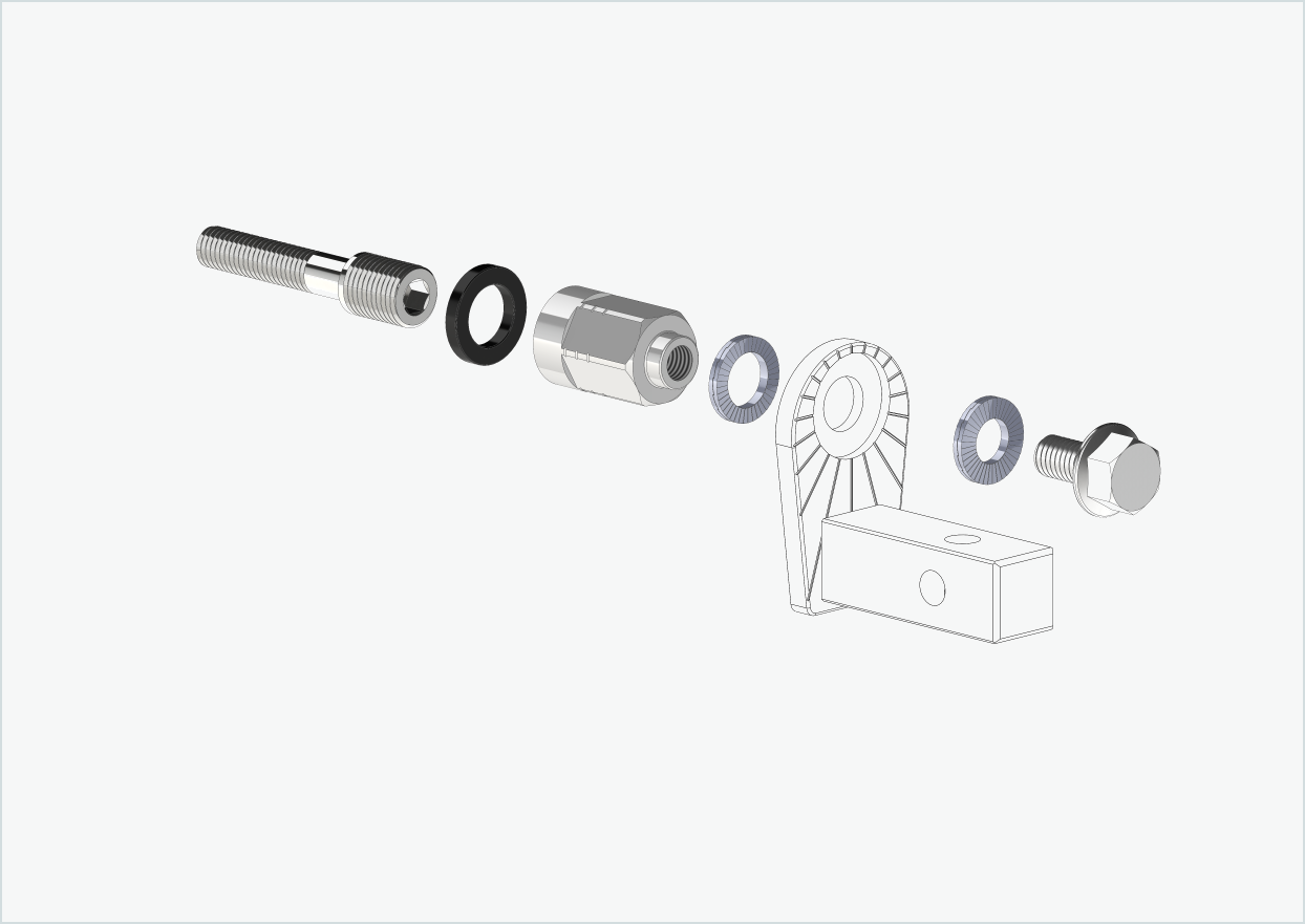 Adattatore universale per mozzi Enviolo dal 2024 | adatto a Thule, Qeridoo, Burley, Prophete, Hamax, Trixie e molti altri.