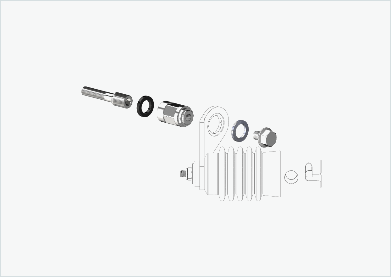 Adattatore poligonale per mozzi Enviolo dal 2024 | adatto per frizioni Weber tipo: E - EL - ES