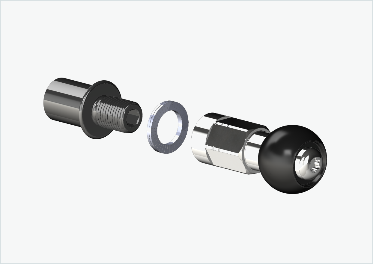 Cowboy 4 - Adattatore per filettatura corta - M12 x 1,25 | Pacchetto con set di adattatori Burley COHO XC