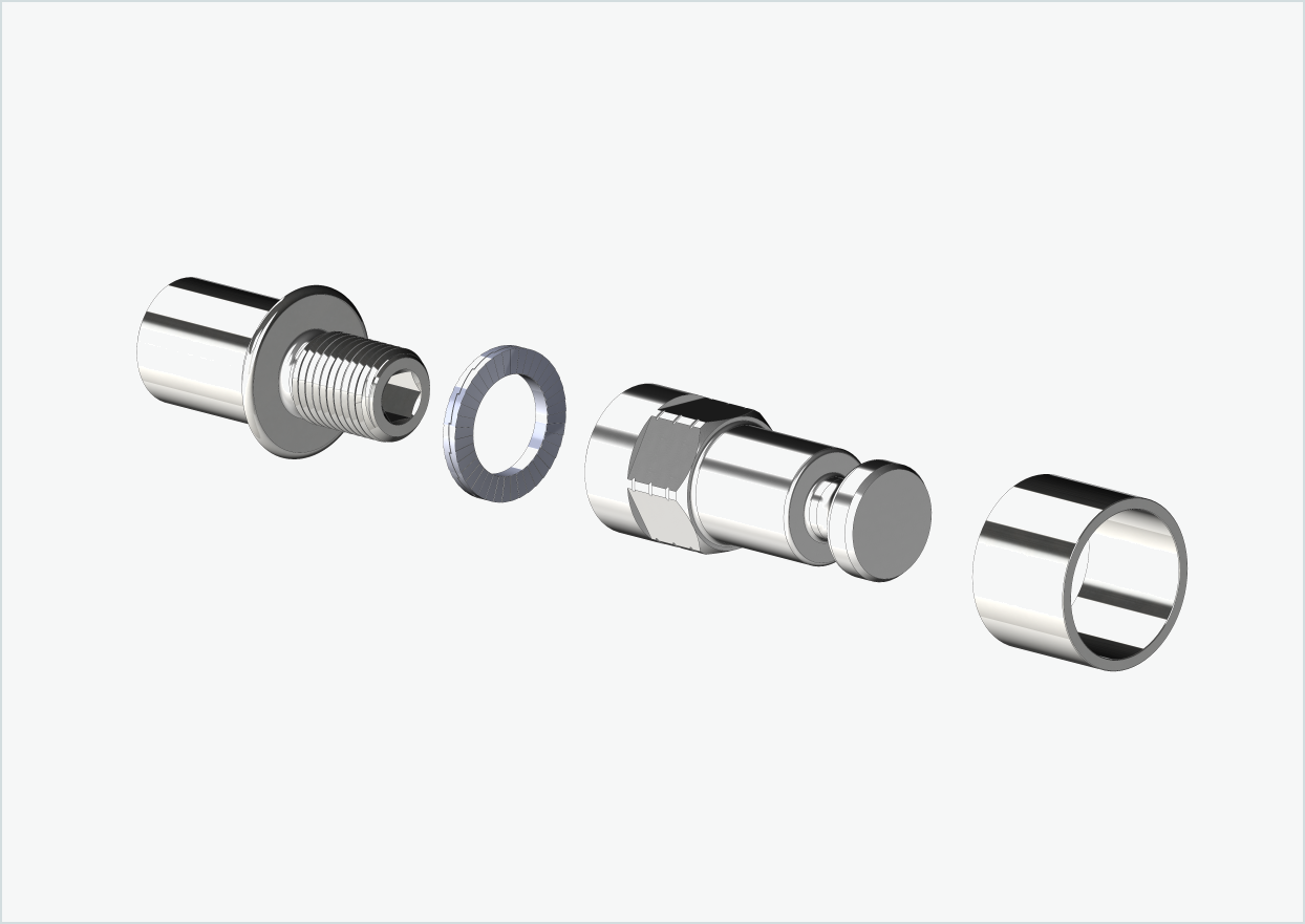 Cowboy 4 - Adattatore per filettatura corta - M12 x 1,25 | Pacchetto con adattatore Croozer
