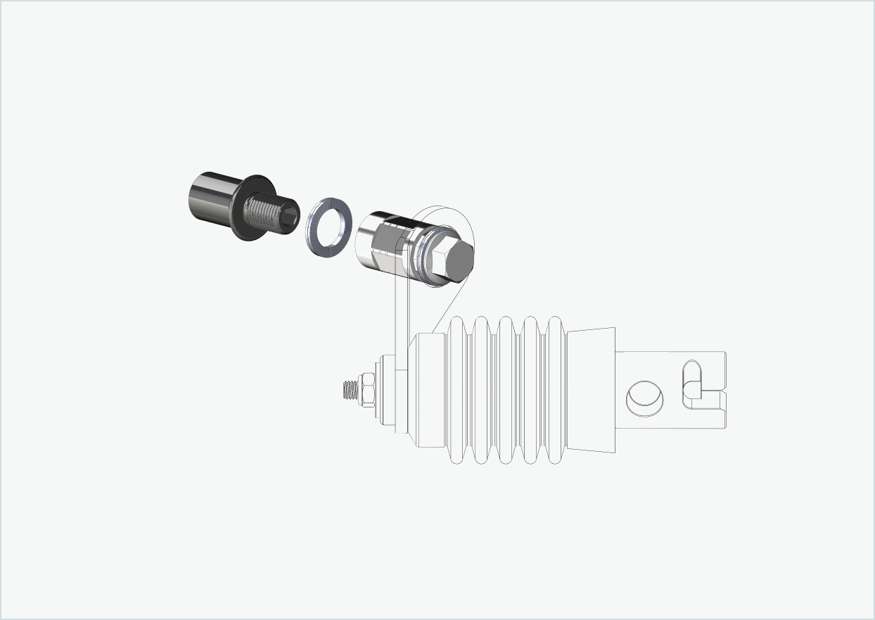 Cowboy 4 - Adattatore per filettatura corta - M12 x 1,25 | Pacchetto con adattatore Weber