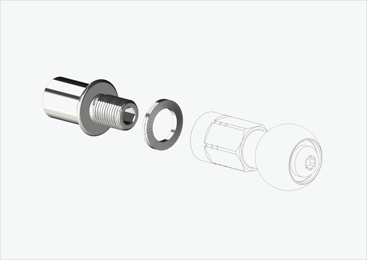 Adattatore filettato corto - M12 x 1,25 | adatto per COWBOY - Classic - Cruiser - Cruiser ST