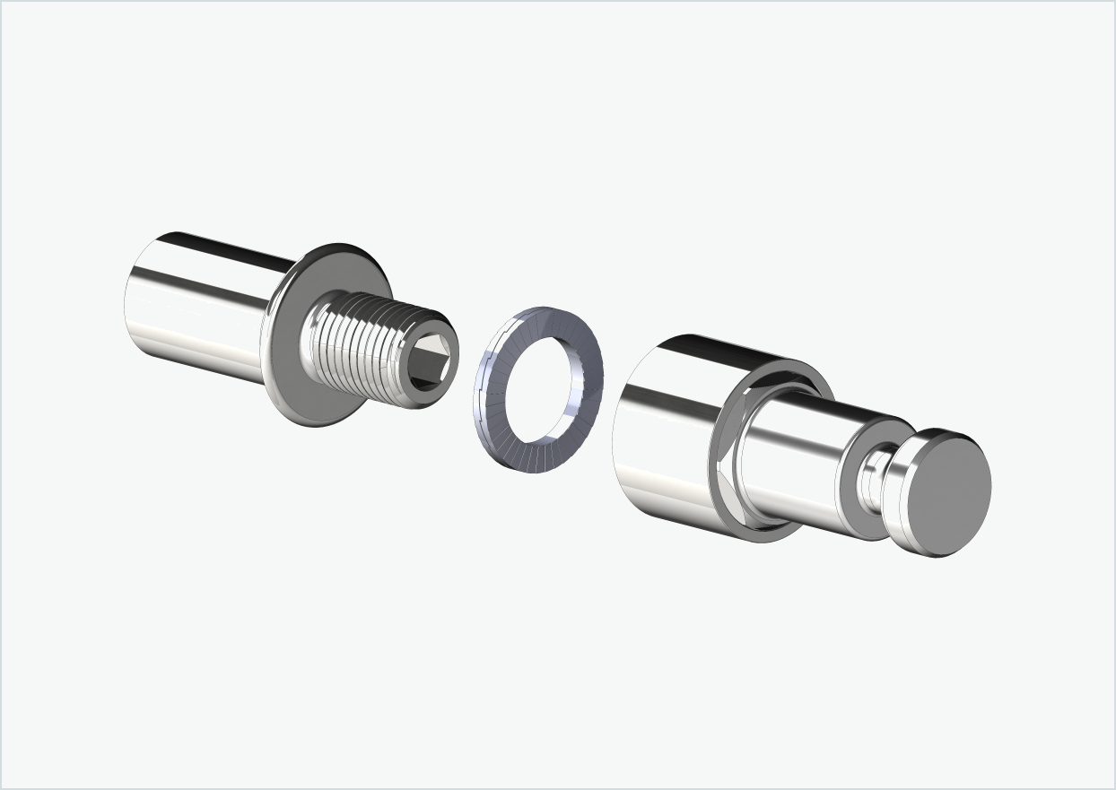 Cowboy 4 - Adattatore per filettatura lunga - M12 x 1,25 | Pacchetto con adattatore Croozer