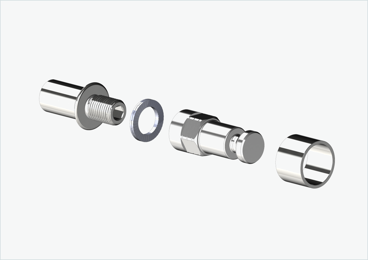 Cowboy 4 - Adattatore per filettatura lunga - M12 x 1,25 | Pacchetto con adattatore Croozer