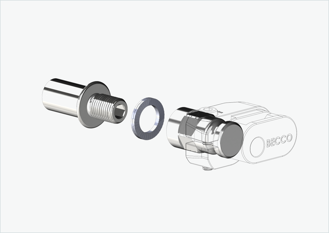 Cowboy 4 - Adattatore per filettatura lunga - M12 x 1,25 | Bundle con adattatore Leggero (BECCO)