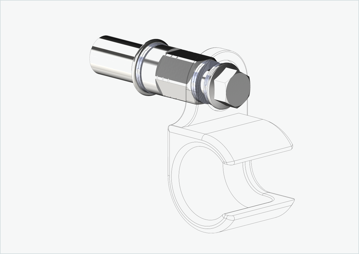 Cowboy 4 - Adattatore per filettatura lunga - M12 x 1,25 | Pacchetto con adattatore universale