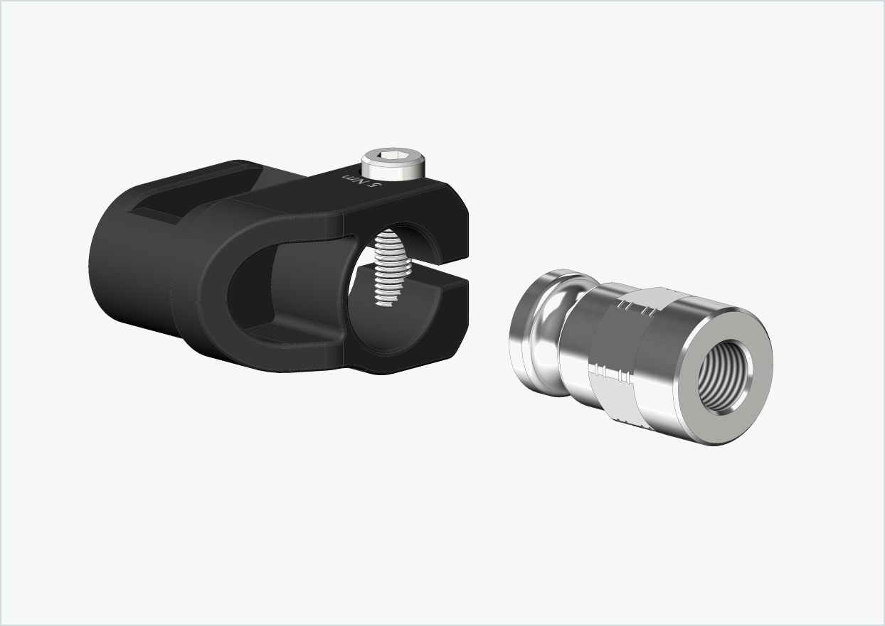 Adattatore per asse massiccio - FG 10,5 - (13/32 x 26) | per Leggero (BECCO)