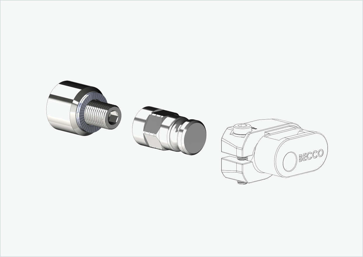 Adattatore per motore HYENA-HRN | adatto a Leggero con sistema BECCO