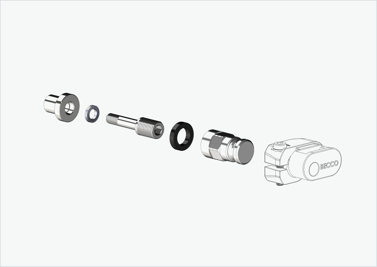 Adattatore XL per mozzo Rohloff Speedhub 500-14 / A12 | adatto a Leggero con sistema BECCO