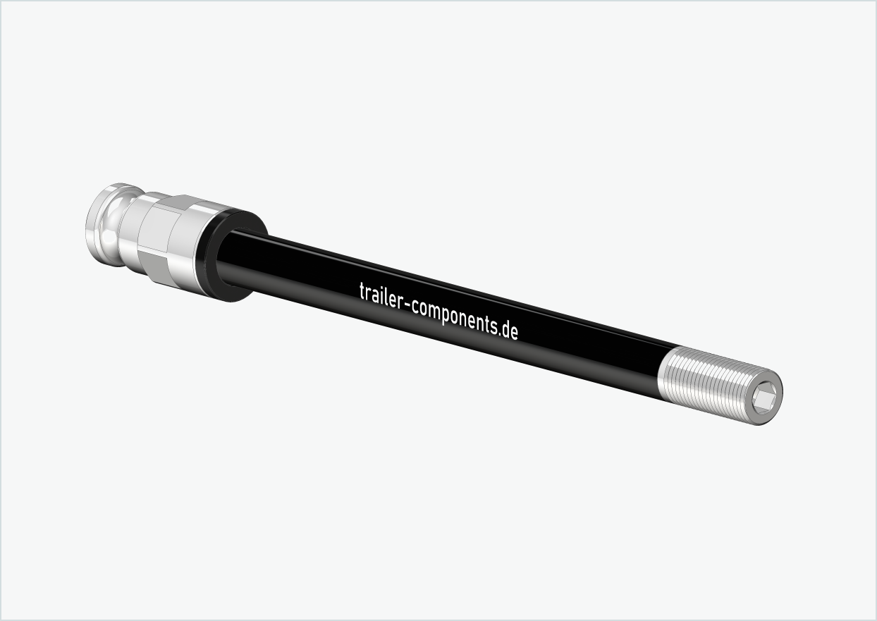 Asse passante con adattatore / M12 x 1,00 | per rimorchi Leggero con sistema BECCO