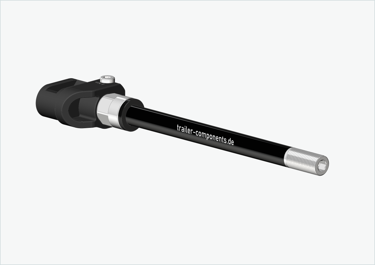 Assale a sgancio rapido con adattatore / M12 x 1,75 | per rimorchi Leggero con sistema BECCO