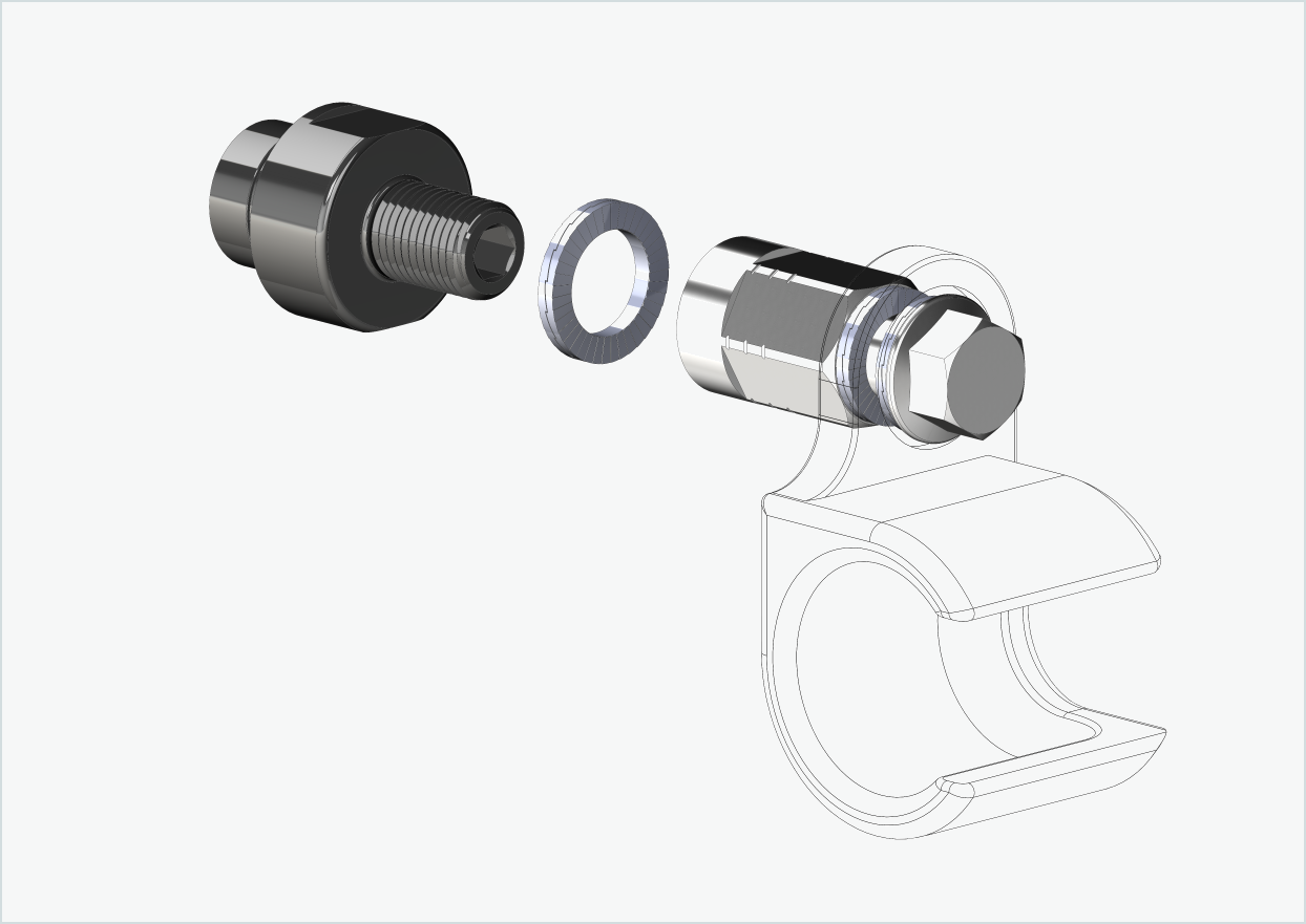 ORBEA Diem - Adattatore filettato - M12 x 1,25 | Pacchetto con adattatore universale