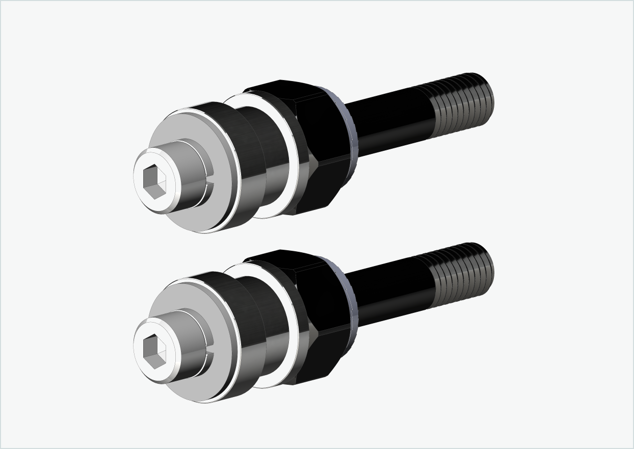 Set di adattatori per filettatura BOB YAK / IBEX (30mm/30mm) | per Rohloff Speedhub 500-14 / A12