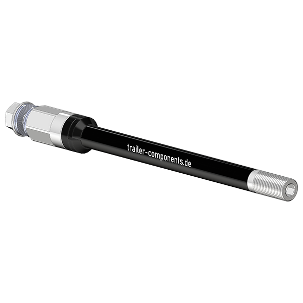 Assi passanti Syntace (X-12) con adattatore universale | adatti a Thule, Qeridoo, Burley, Hamax, Trixie e molti altri.