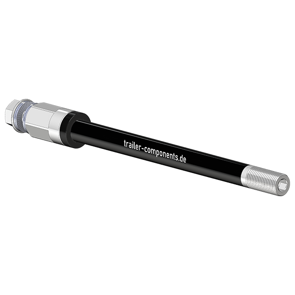 Assi passanti per rimorchi per biciclette con adattatore universale | adatti a Thule, Qeridoo, Burley, Hamax, Trixie e molti altri.