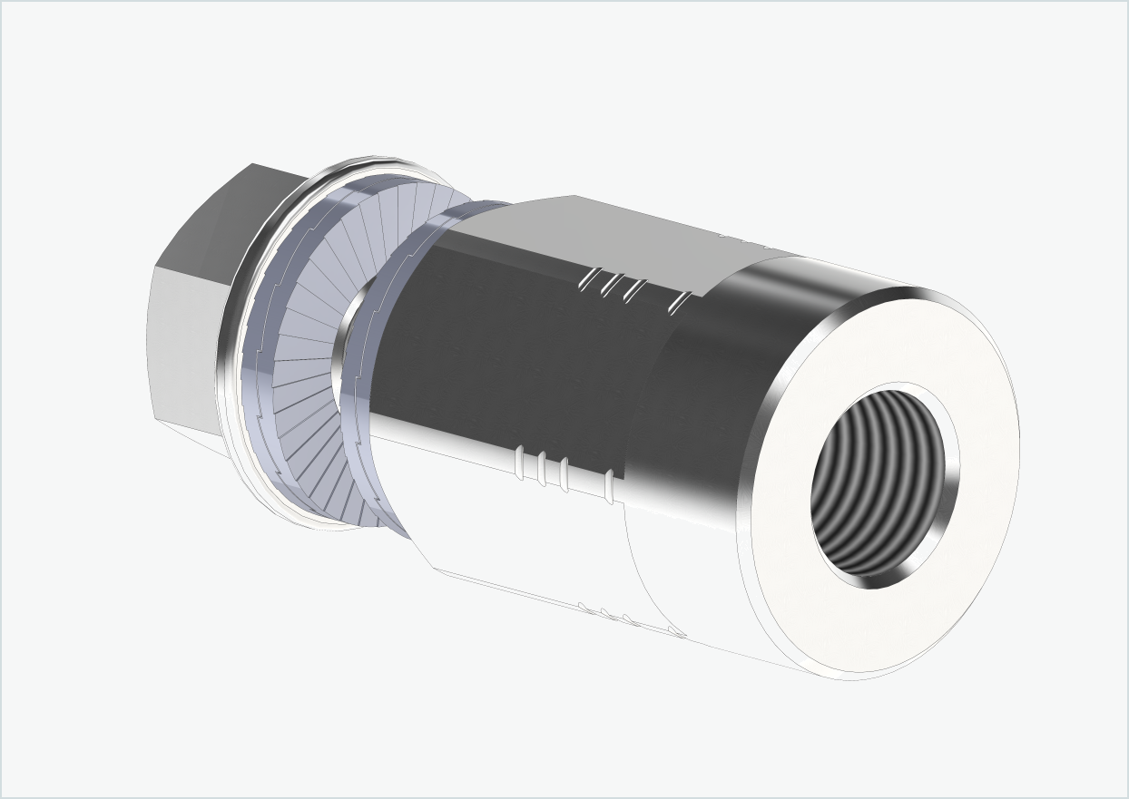 Adattatore per asse massiccio - M10 x 1,00