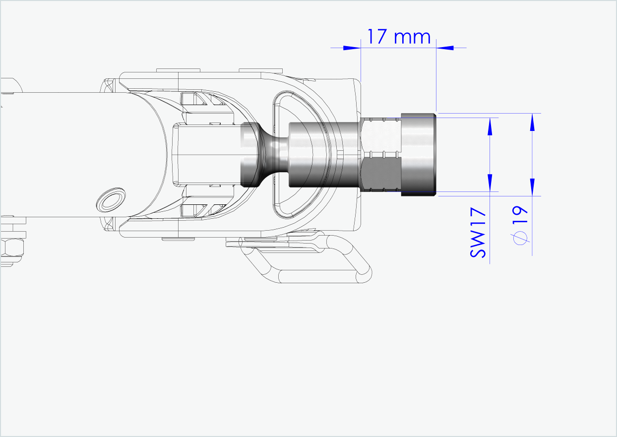 Adattatore per asse massiccio - M12 x 1,25 | per rimorchi Croozer dal 2018