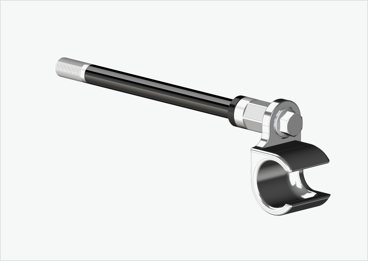 Asse passante con adattatore Universale / M12 x 1,50