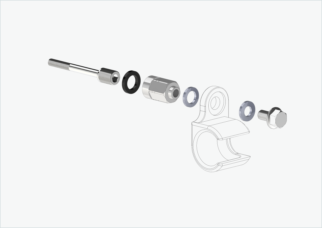 Adattatore universale per mozzi Enviolo fino al 2023 | adatto a Thule, Qeridoo, Burley, Prophete, Hamax, Trixie e molti altri.