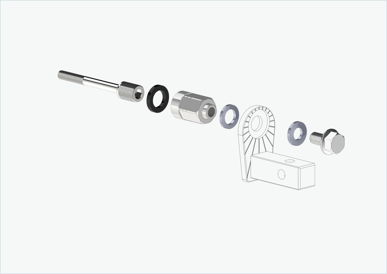 Adattatore universale per mozzi Enviolo fino al 2023 | adatto a Thule, Qeridoo, Burley, Prophete, Hamax, Trixie e molti altri.