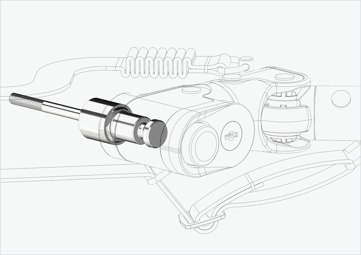 Adattatore per mozzi Enviolo fino al 2023 | adatto per Croozer a partire dal 2018