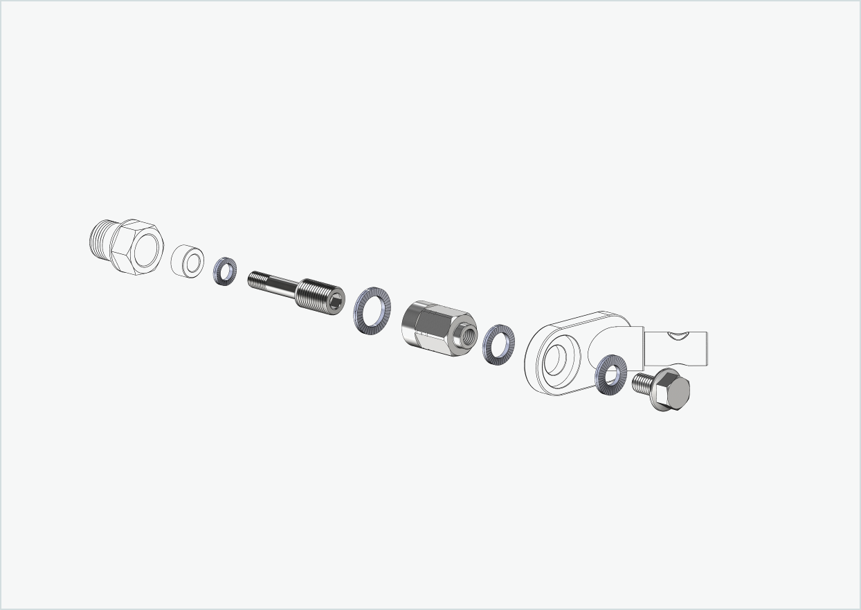 Adattatore universale per HASE PINO con Rohloff Speedhub A12 | adatto a Thule, Qeridoo, Burley, Prophete, Hamax, Trixie e molti altri.