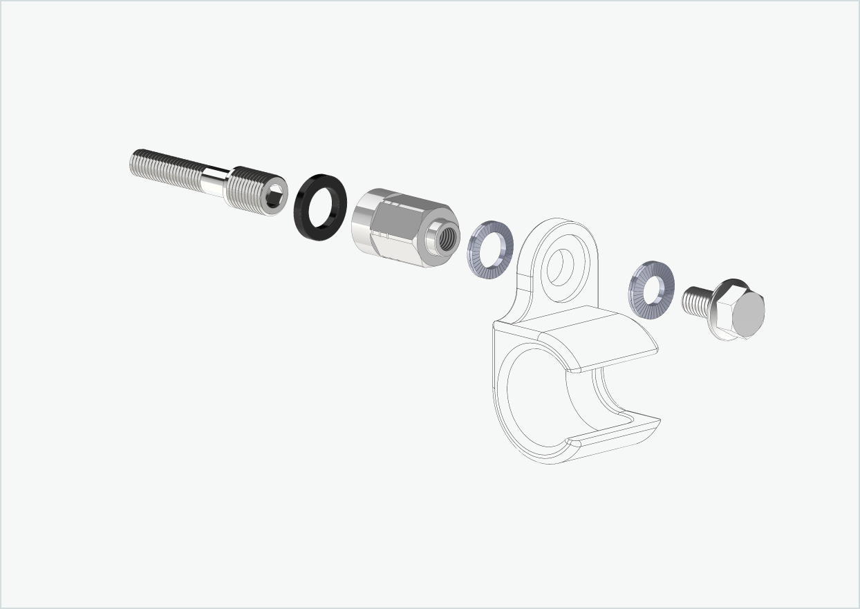 Adattatore universale per mozzi Enviolo dal 2024 | adatto a Thule, Qeridoo, Burley, Prophete, Hamax, Trixie e molti altri.