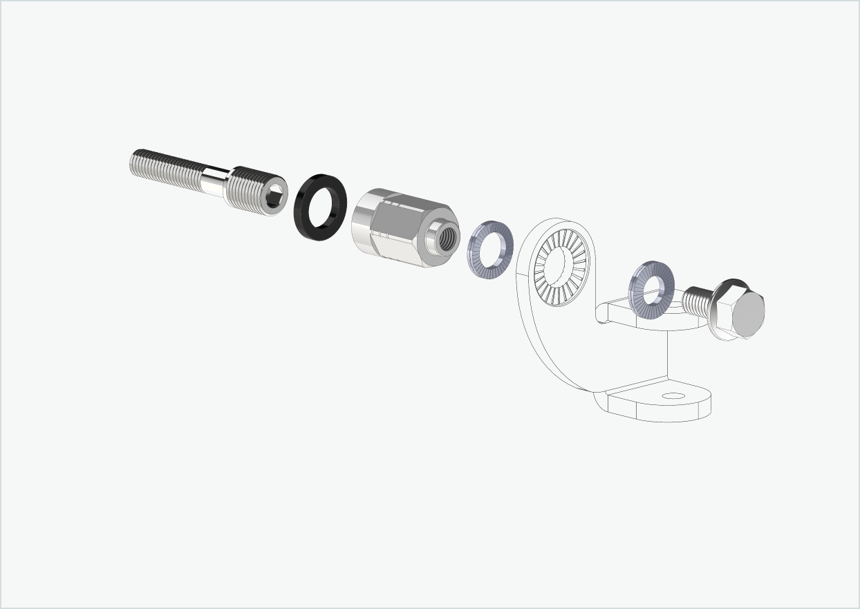 Adattatore universale per mozzi Enviolo dal 2024 | adatto a Thule, Qeridoo, Burley, Prophete, Hamax, Trixie e molti altri.