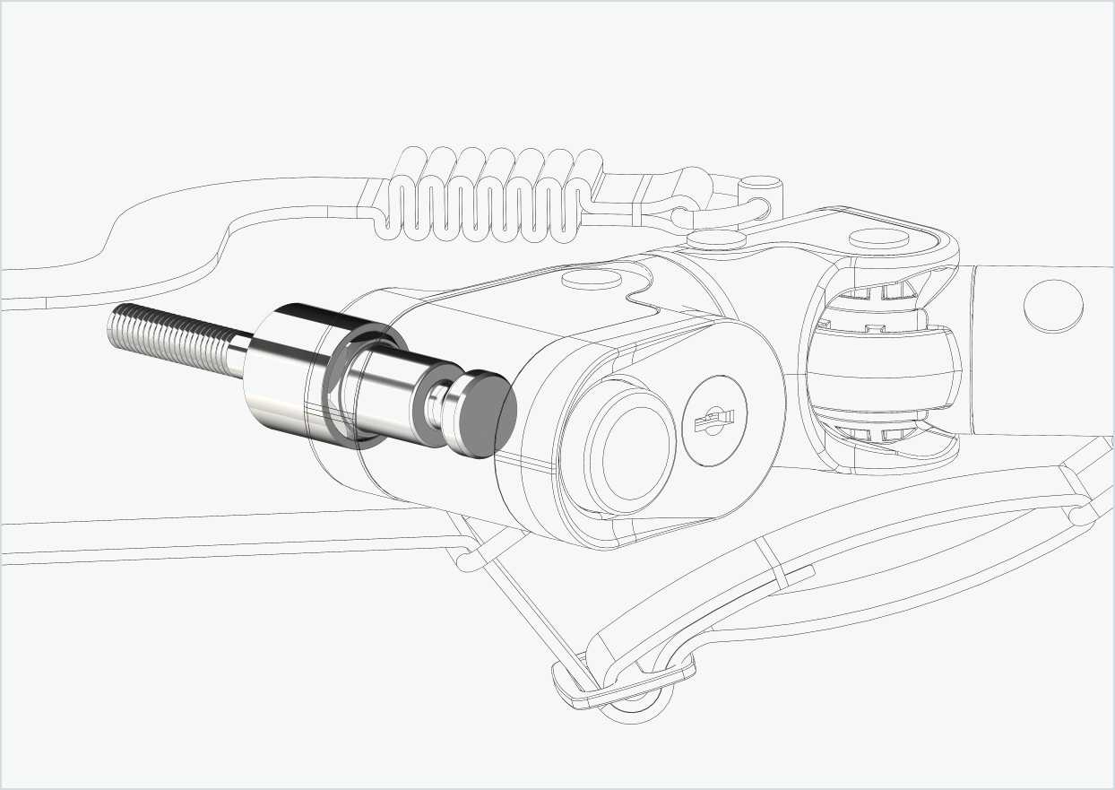 Adattatore per mozzi Enviolo dal 2024 | adatto per Croozer dal 2018