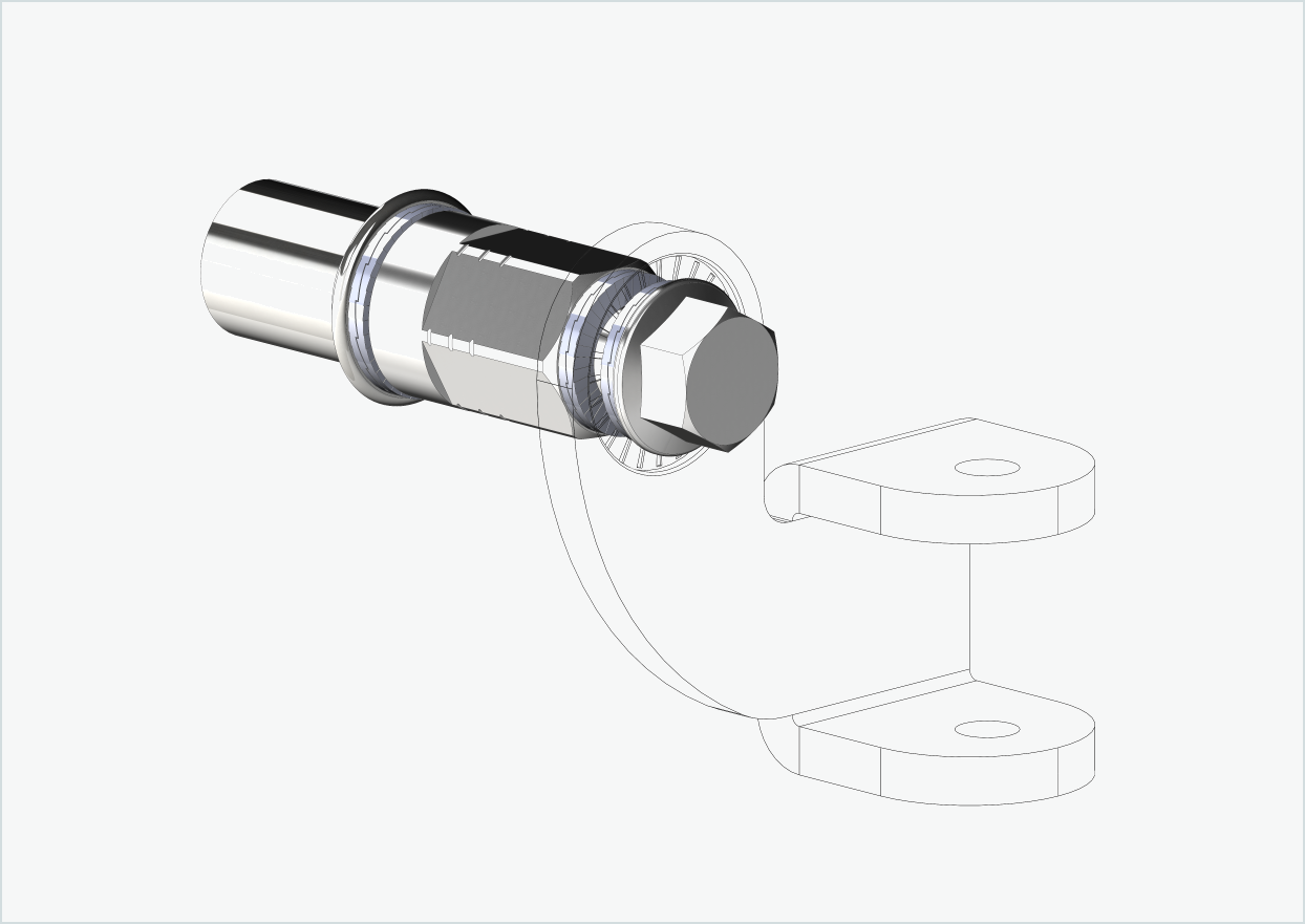 Cowboy 4 - Adattatore per filettatura corta - M12 x 1,25 | Pacchetto con adattatore universale