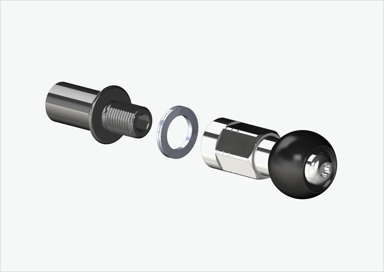 Cowboy 4 - Adattatore per filettatura lunga - M12 x 1,25 | Pacchetto con set di adattatori Burley COHO XC