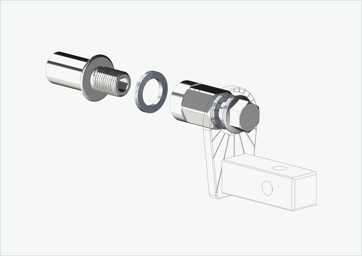 Cowboy 4 - Adattatore per filettatura lunga - M12 x 1,25 | Pacchetto con adattatore universale