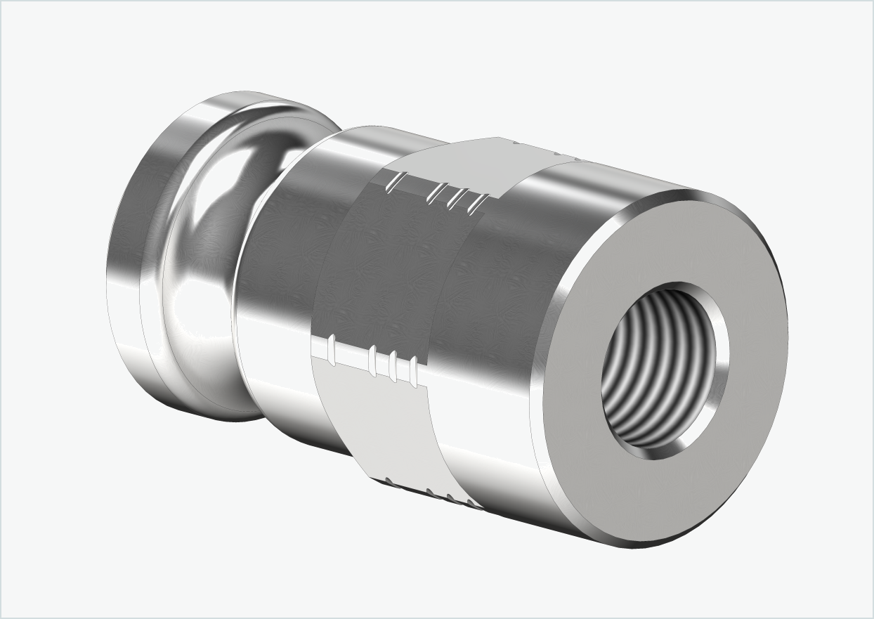 Adattatore per asse massiccio - FG 9,5 - (3/8 x 26) | per Leggero (BECCO)