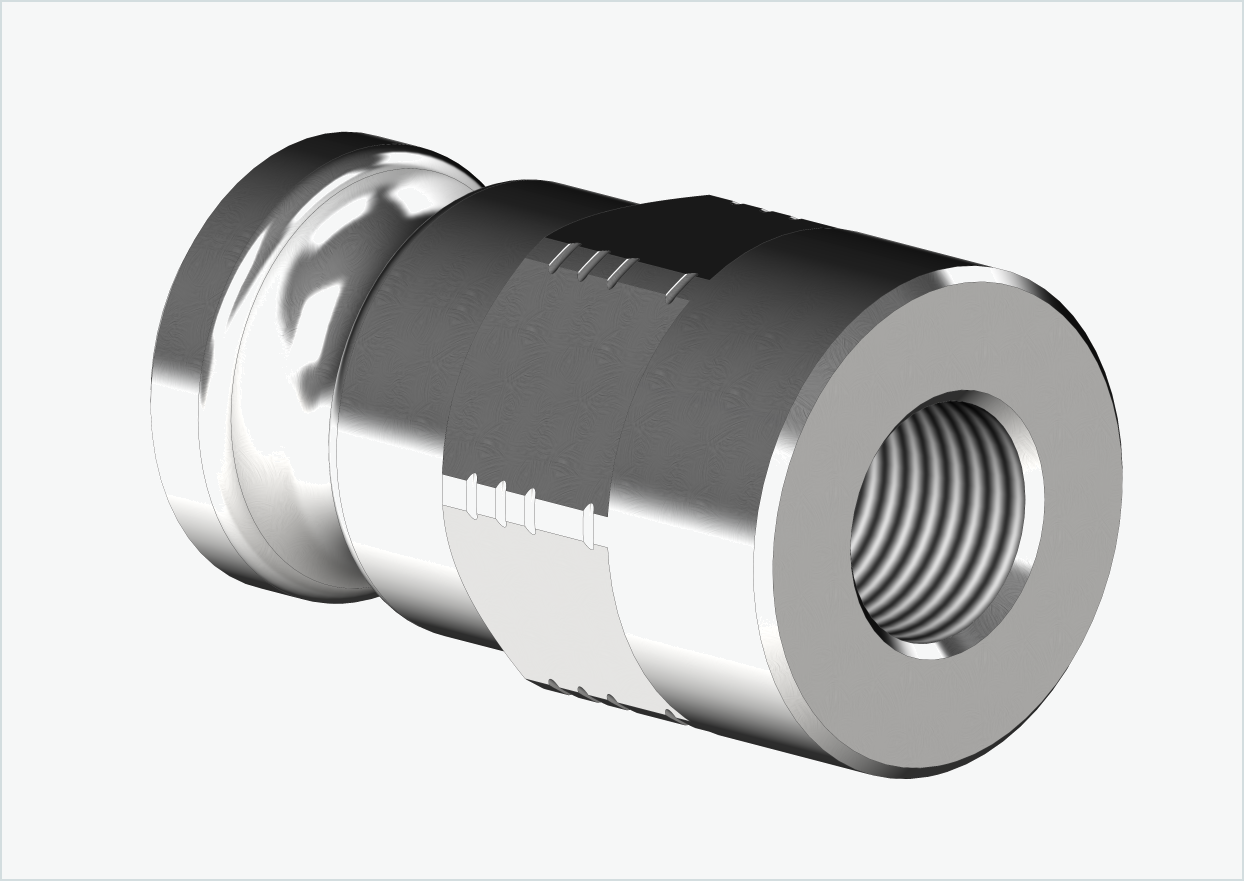 Adattatore per asse massiccio - M10 x 1,00 | per Leggero (BECCO)