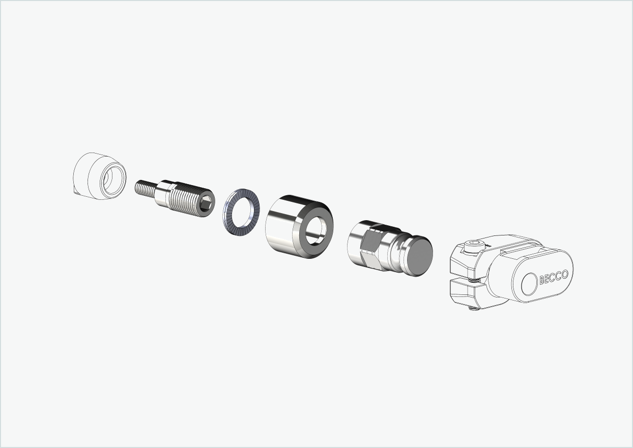 Adattatore per motore HYENA-HRN | adatto a Leggero con sistema BECCO