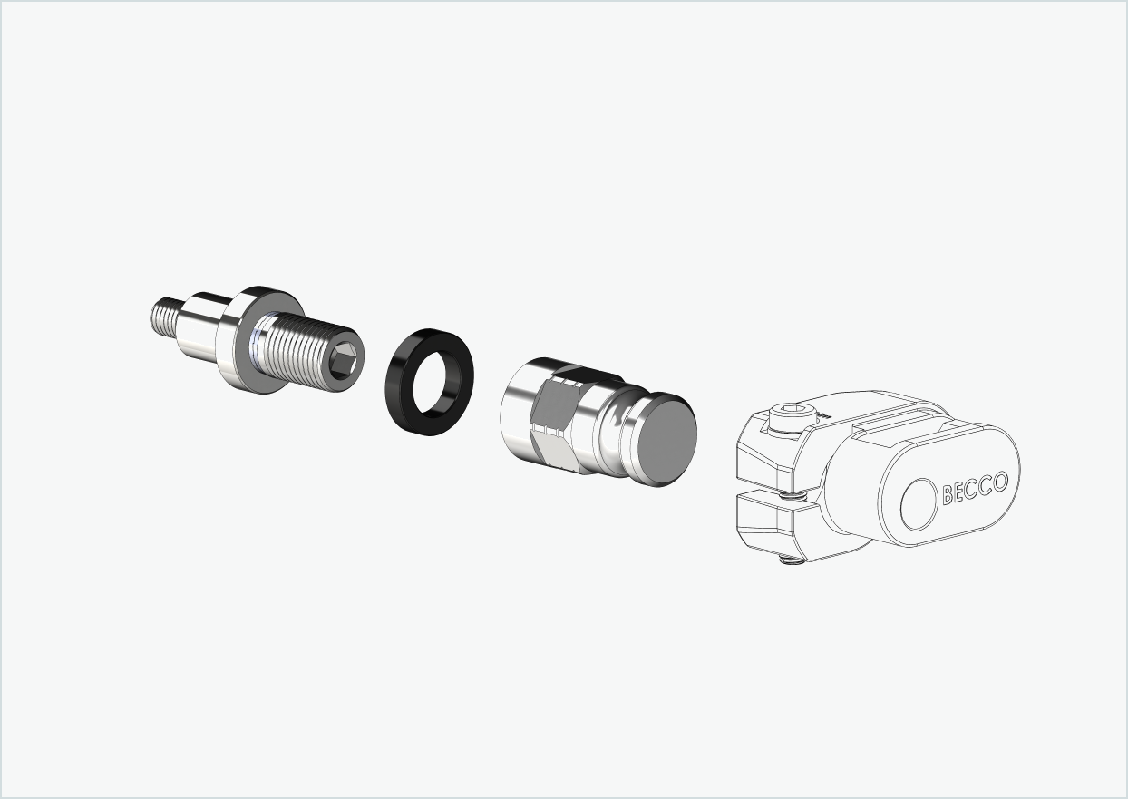 Adattatore XL per mozzo Rohloff Speedhub 500-14 / A12 | adatto a Leggero con sistema BECCO