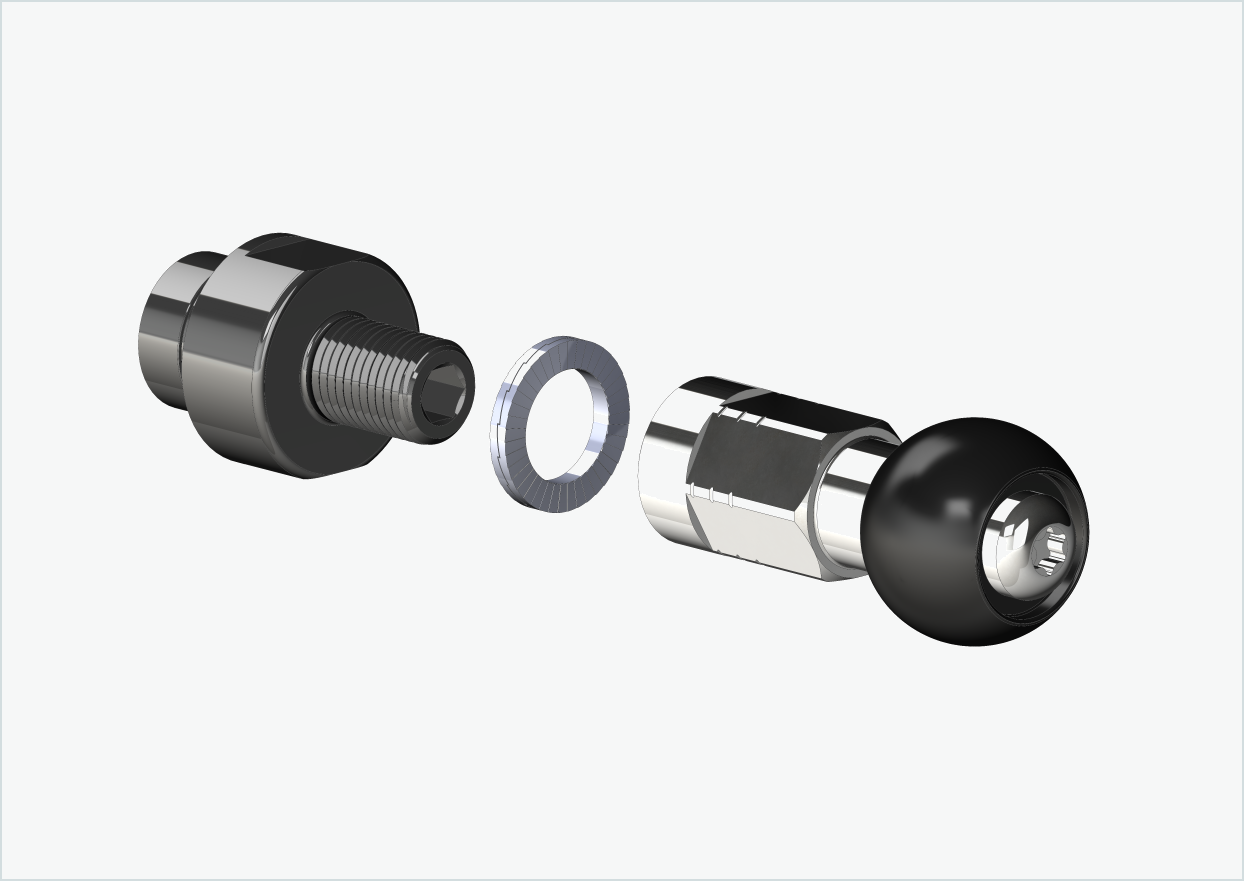 ORBEA Diem - Adattatore filettato - M12 x 1,25 | Pacchetto con set di adattatori  Burley COHO XC