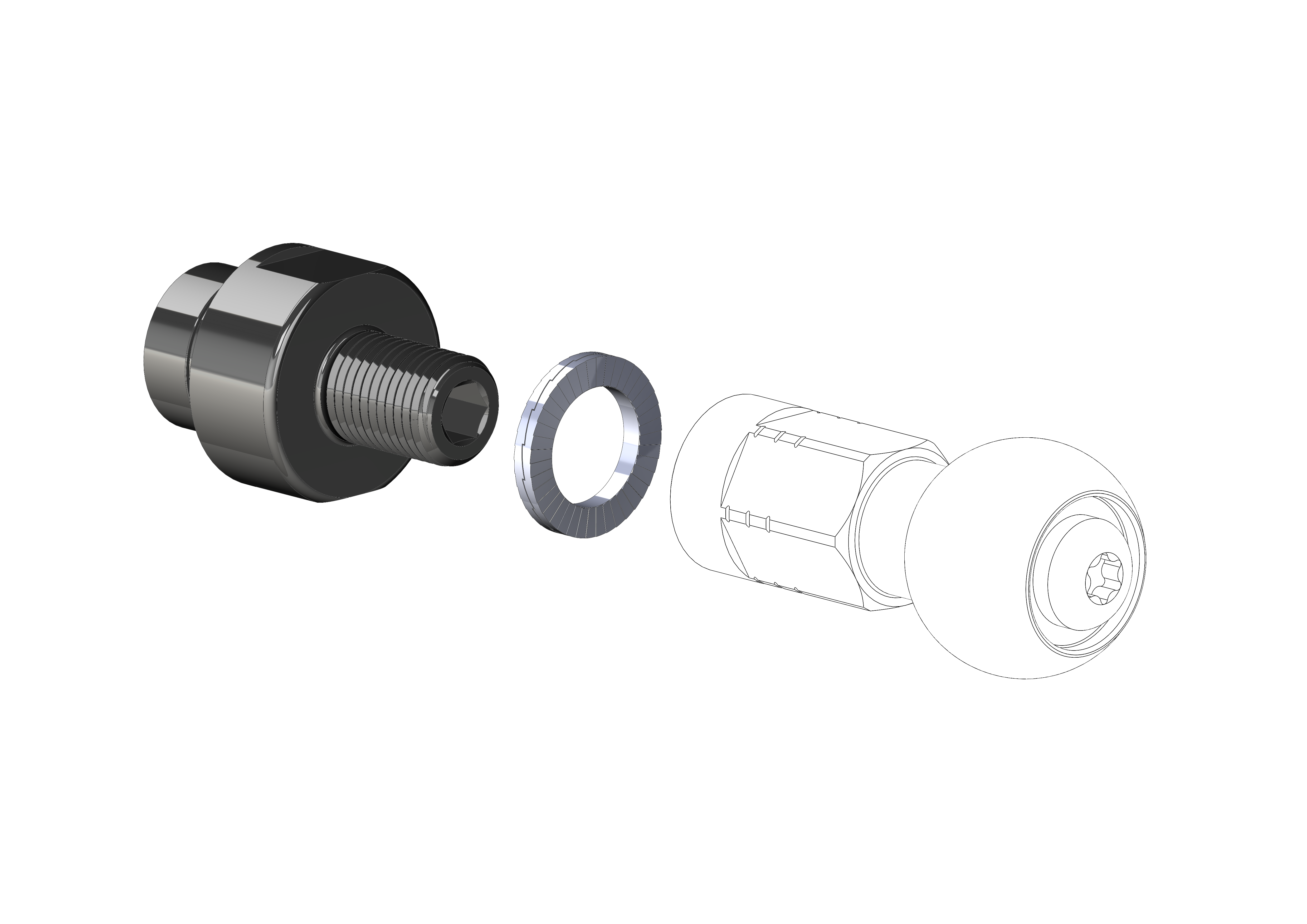 Adattatore filettato - M12 x 1,25 | adatto per ORBEA Diem 10 e 20